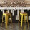 Flash Furniture 30" Yellow Metal Stool-Teak Poly Seat CH-31320-30-YL-PL2T-GG - alternate 6